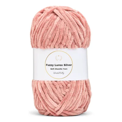 LindeHobby Fuzzy Chenille Silver Lurex